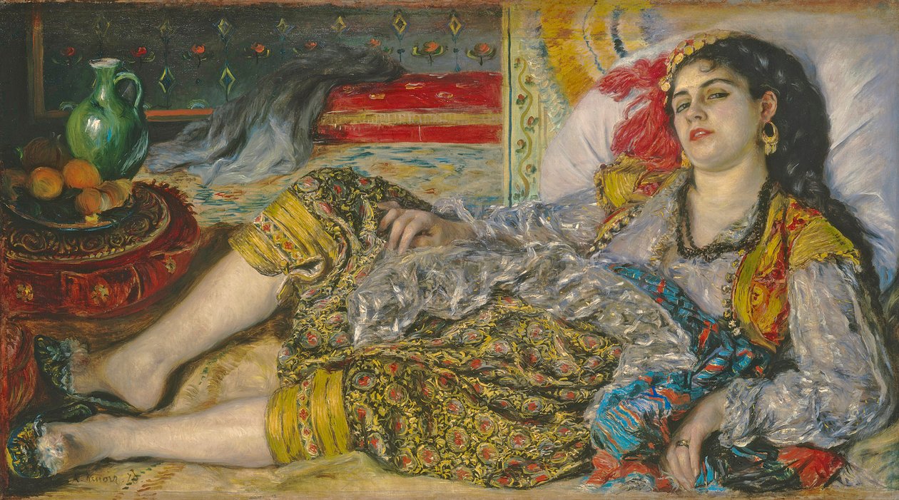 Odalisque, 1870 av Pierre Auguste Renoir