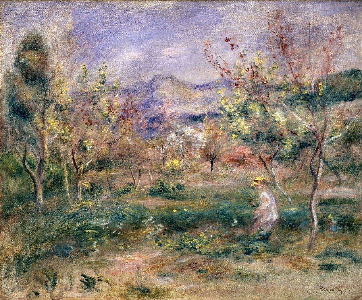Frukthage om våren av Pierre Auguste Renoir