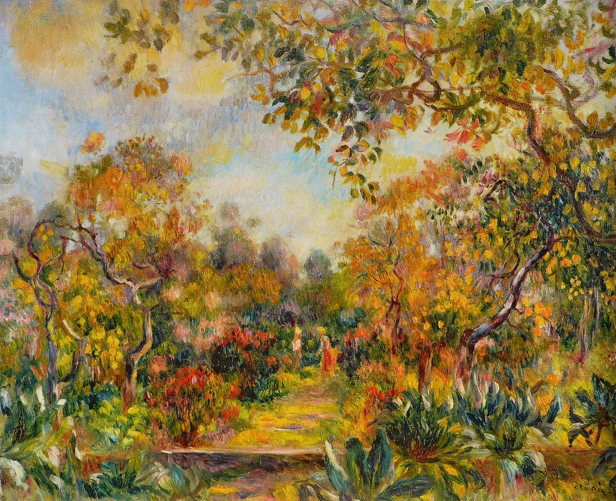 Landskap ved Beaulieu av Pierre-Auguste Renoir