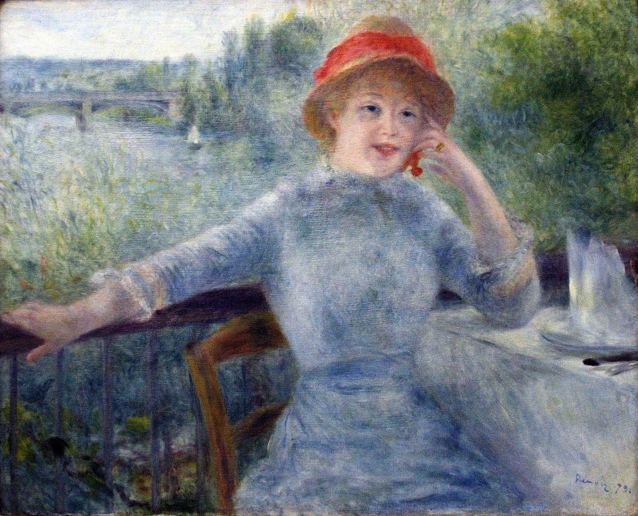 Portrett av Alphonsine Fournaise av Pierre Auguste Renoir