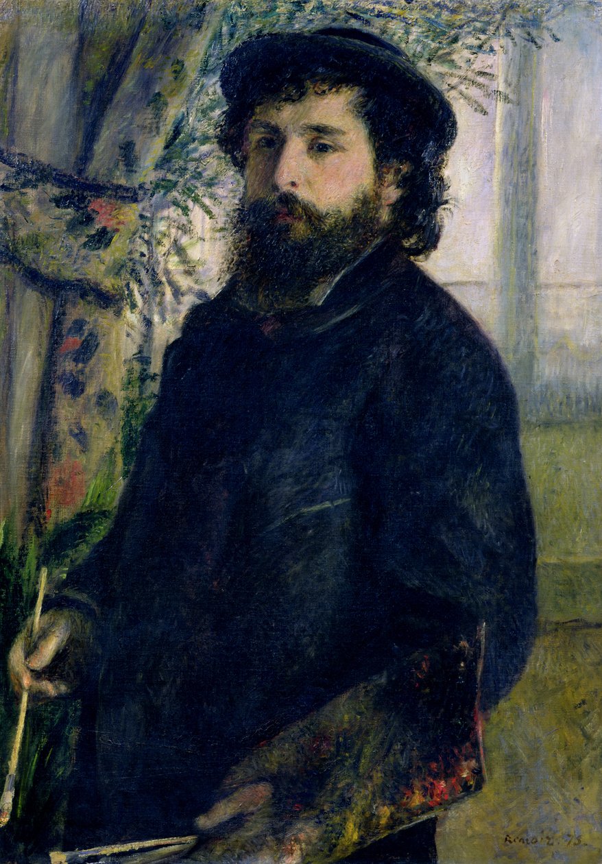 Portrett av Claude Monet (1840-1926) 1875 av Pierre Auguste Renoir