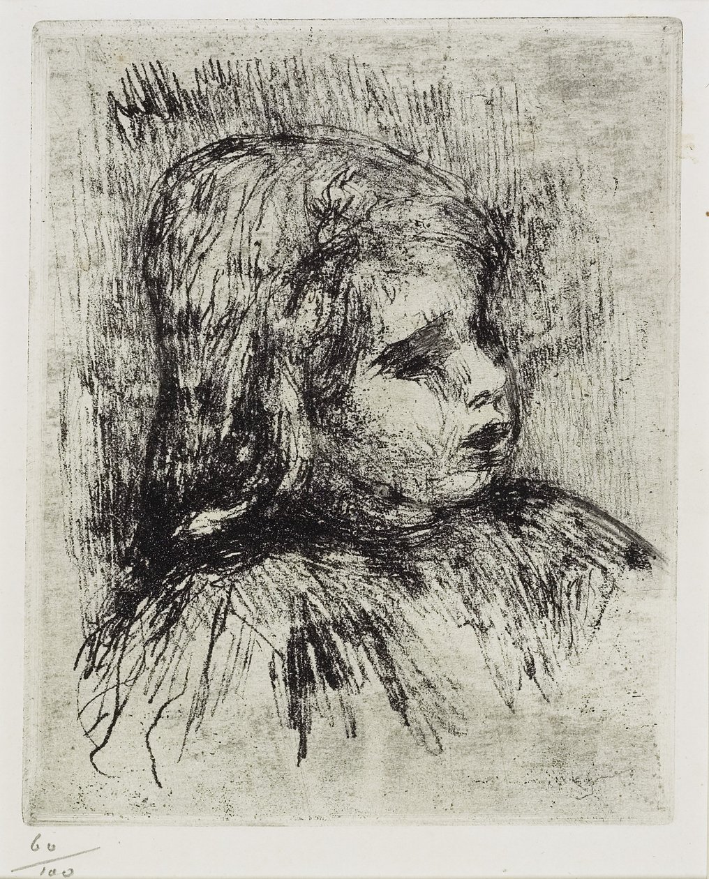Portrett av Claude Renoir, 1908 av Pierre Auguste Renoir