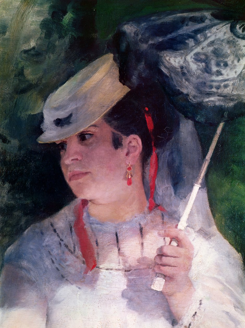 Portrett av Lise, 1867 (detalj av 30330) av Pierre Auguste Renoir
