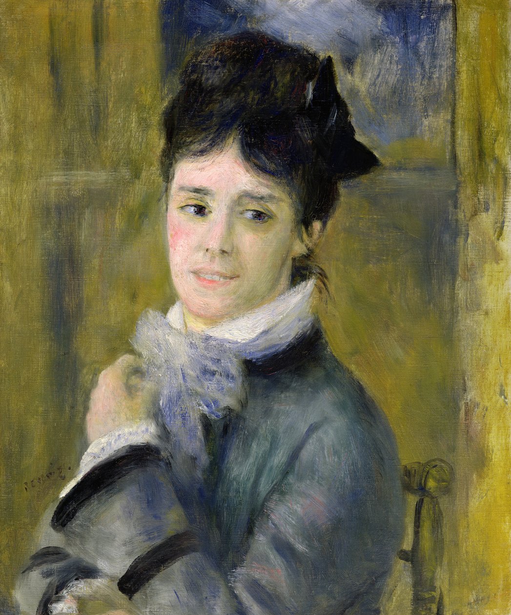 Portrett av Madame Claude Monet (1847-79) 1872 av Pierre Auguste Renoir