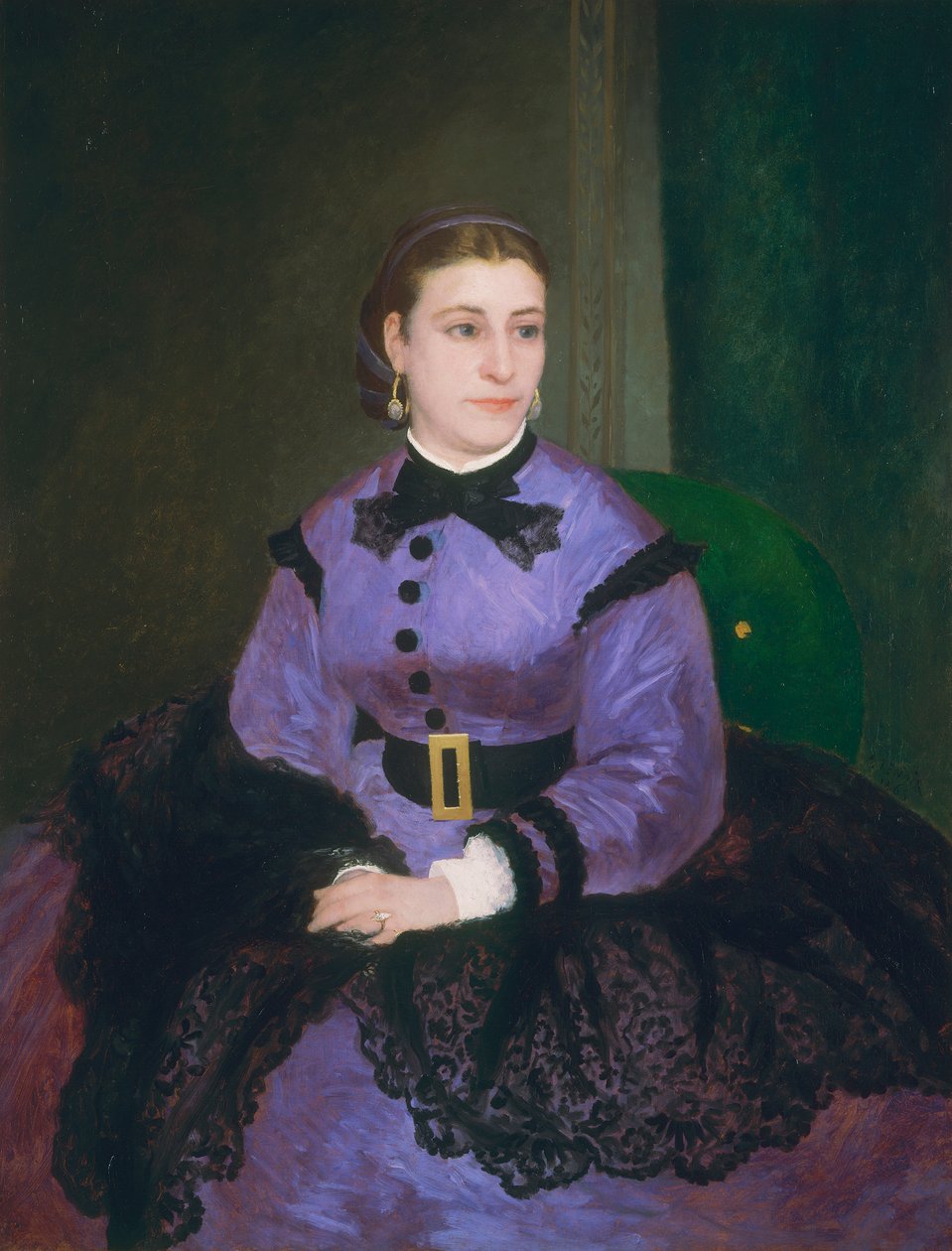 Portrett av Mademoiselle Sicot, 1865 av Pierre Auguste Renoir