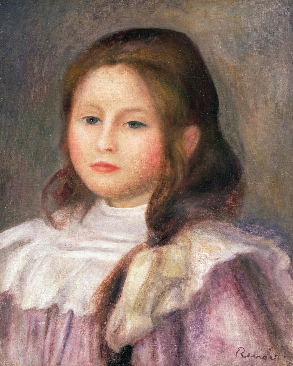 Portrett av et barn, ca. 1910-12 av Pierre Auguste Renoir