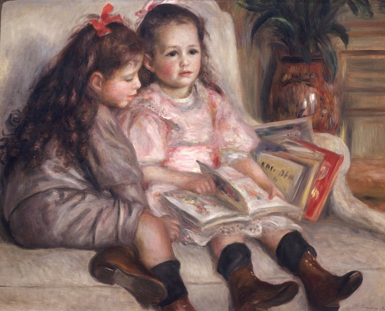 Portretter av barn, eller The Children of Martial Caillebotte, 1895 av Pierre Auguste Renoir