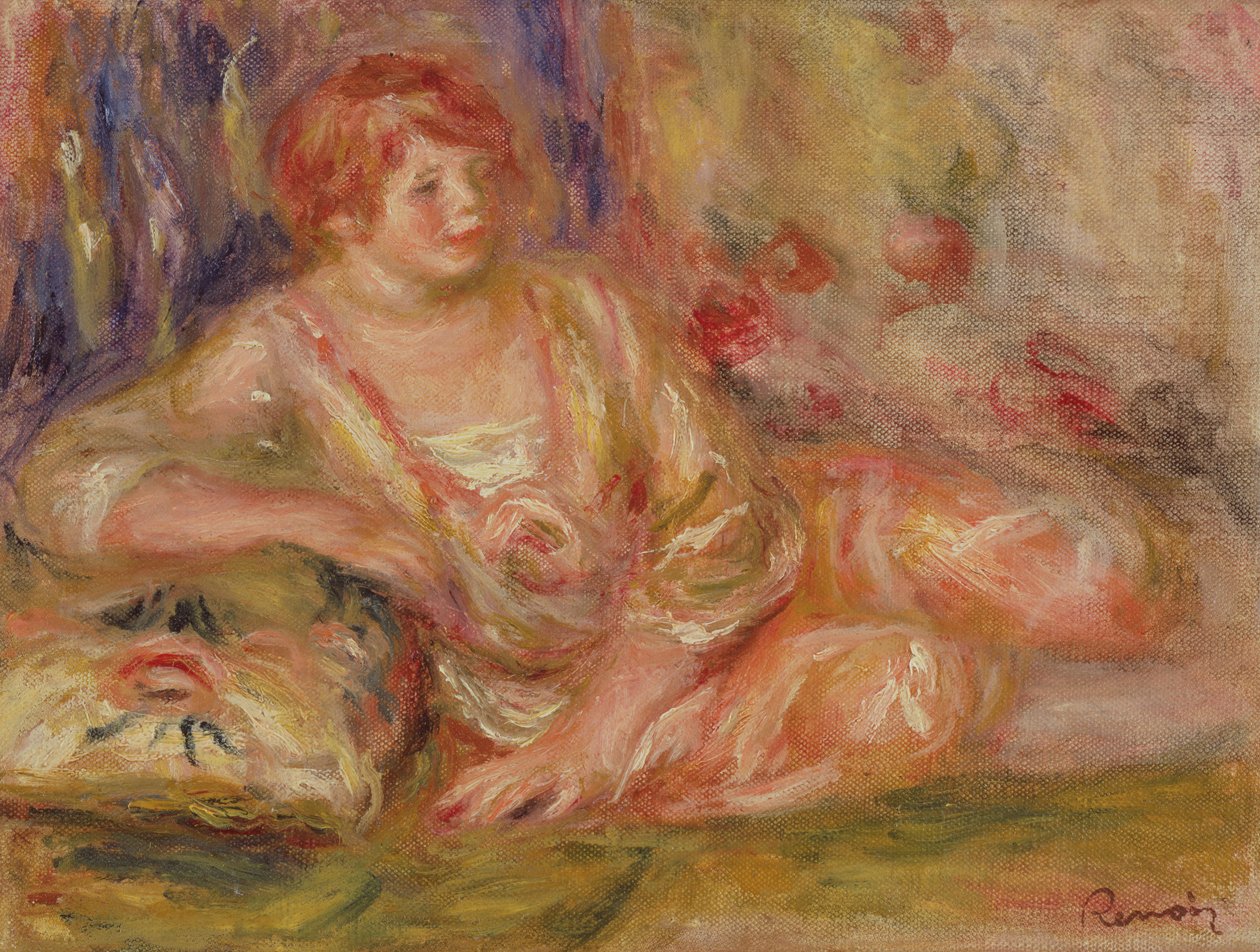 Tilbakelent Odalisque av Pierre Auguste Renoir