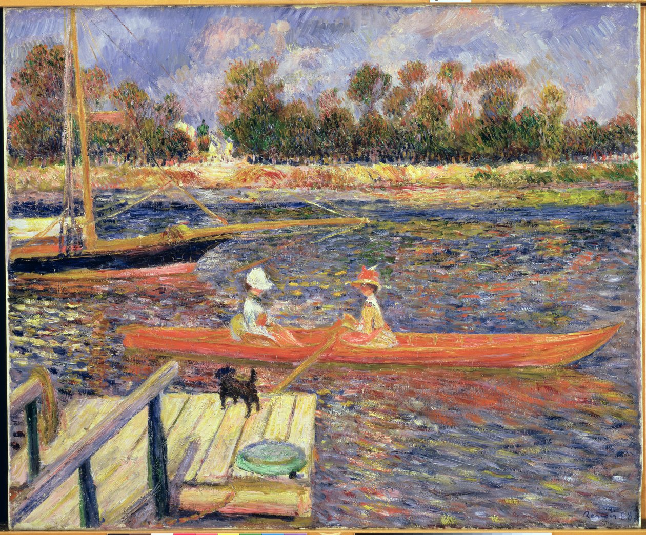 Red Boat, Argenteuil, 1888 av Pierre Auguste Renoir