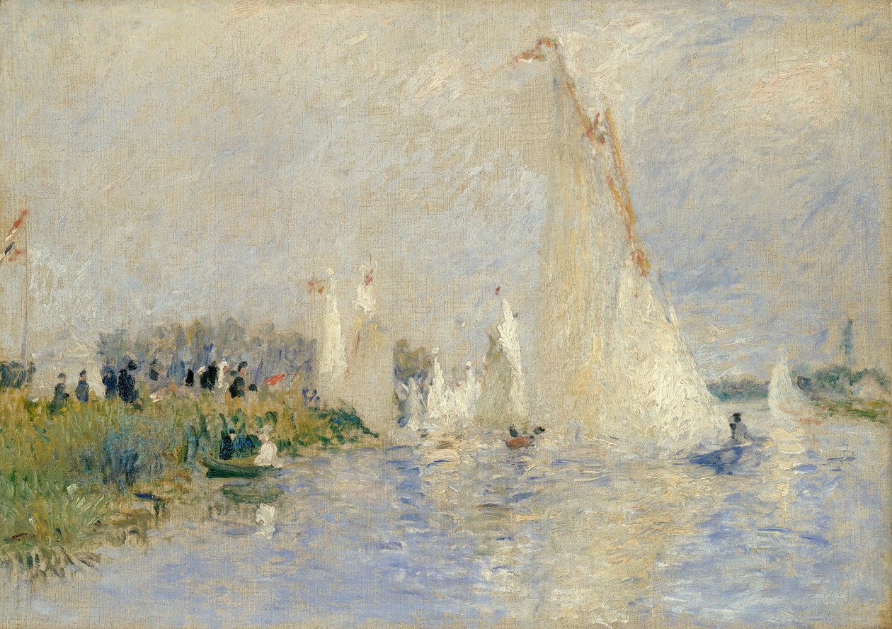 Regatta i Argenteuil, 1874 av Pierre Auguste Renoir