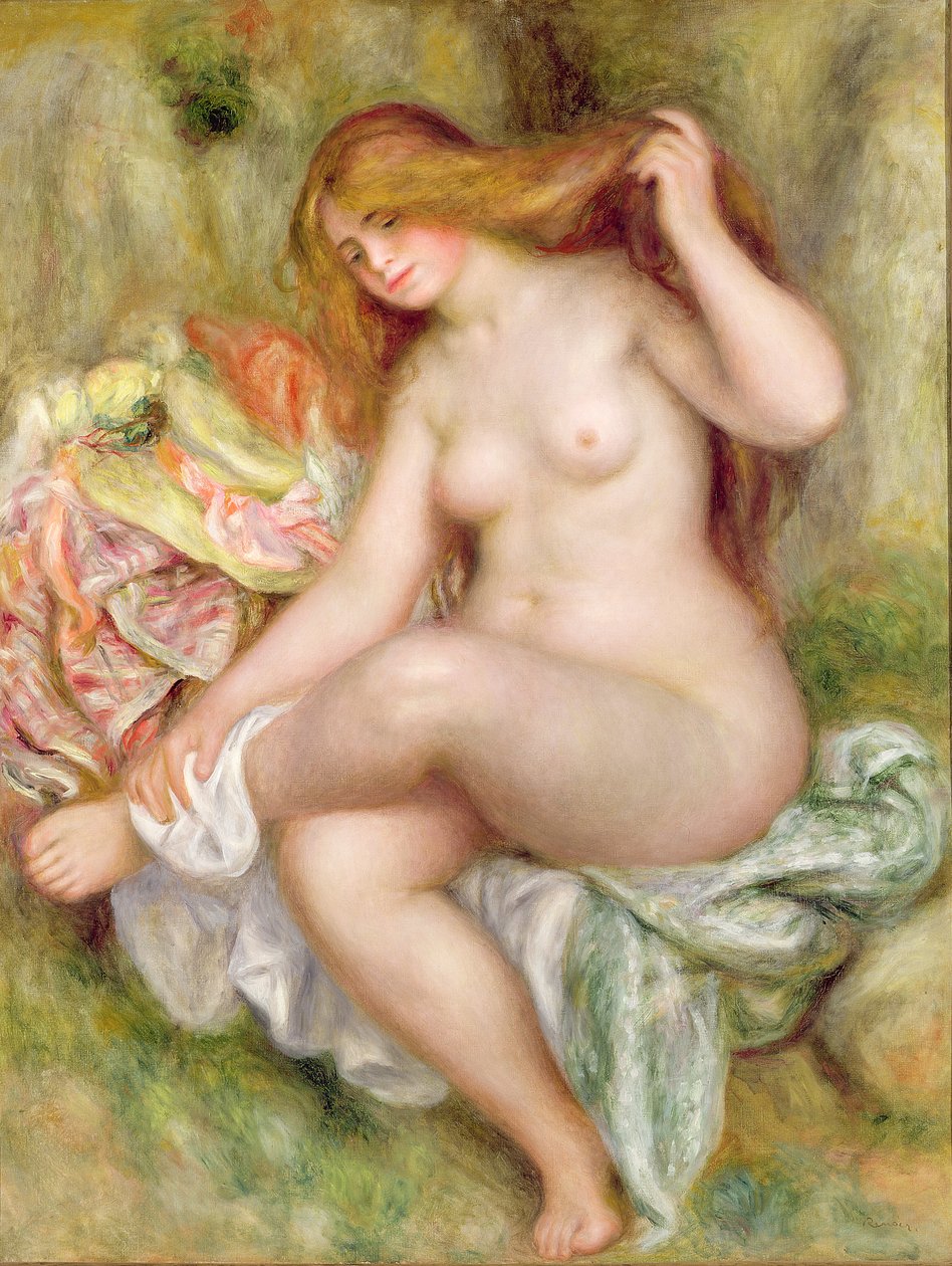 Sittende Bader, 1903-06 av Pierre Auguste Renoir