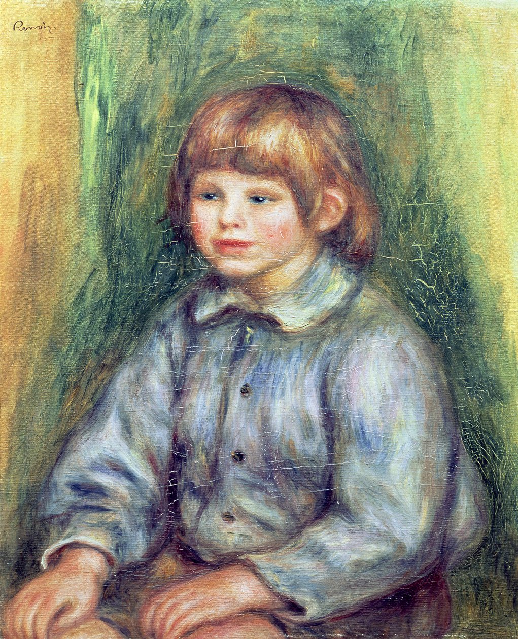 Sittende portrett av Claude Renoir (1901-81) 1905-08 av Pierre Auguste Renoir