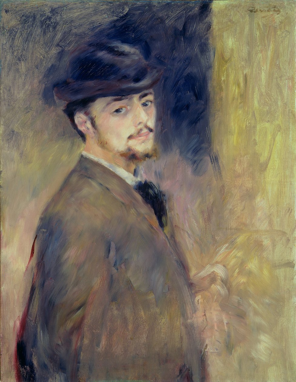 Selvportrett, 1876 av Pierre Auguste Renoir