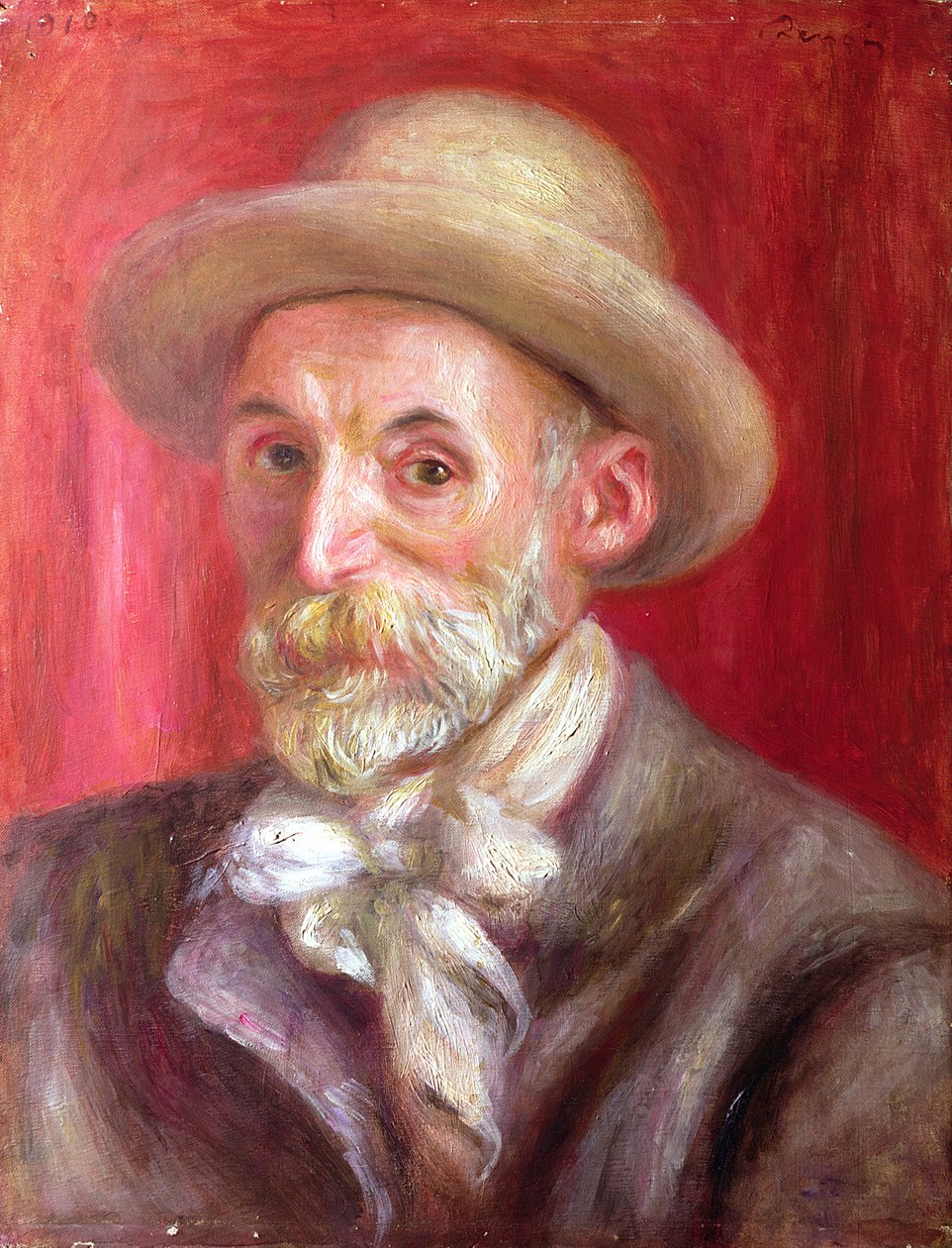 Selvportrett, 1910 av Pierre Auguste Renoir