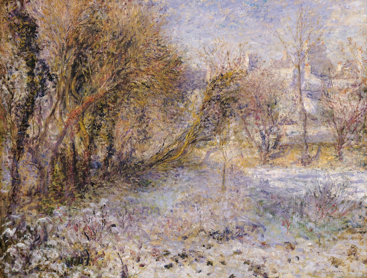 Snølandskap av Pierre Auguste Renoir