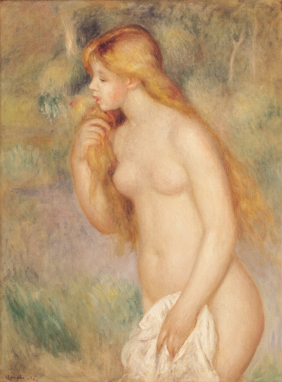 Stående bader, 1896 av Pierre Auguste Renoir