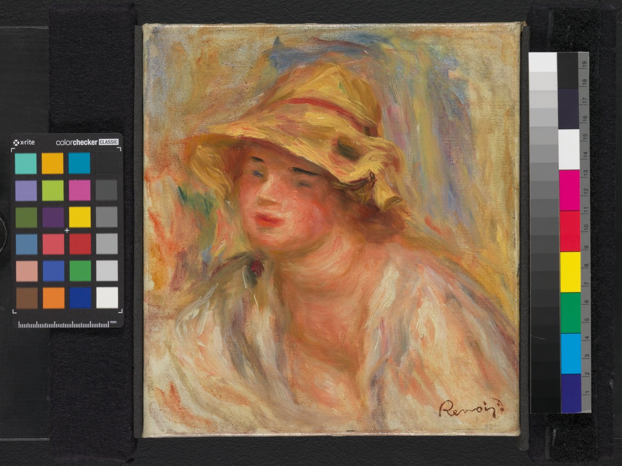 Studie av en jente, ca. 1918-19 av Pierre Auguste Renoir