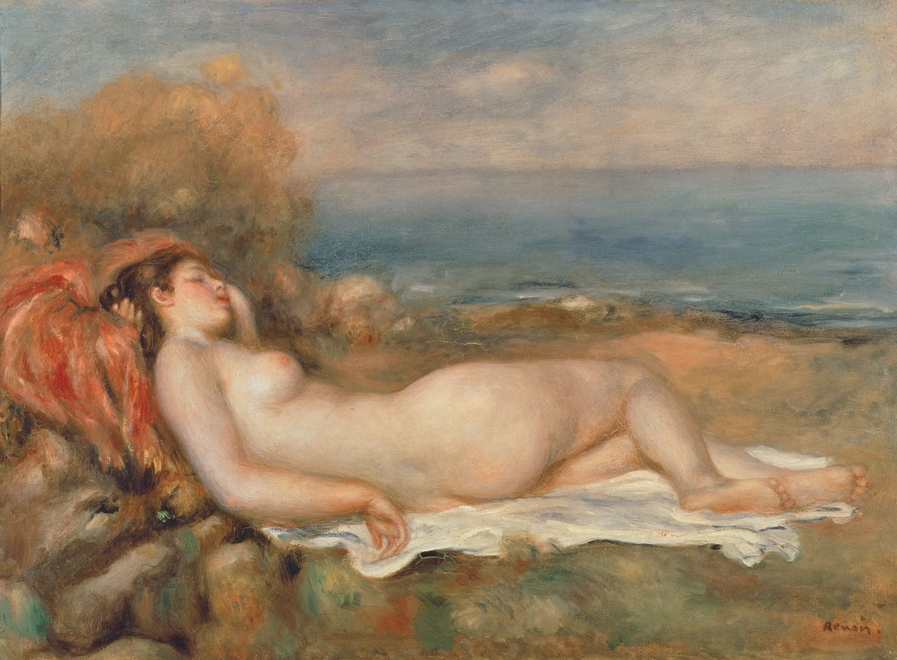 Naken i gresset av Pierre Auguste Renoir