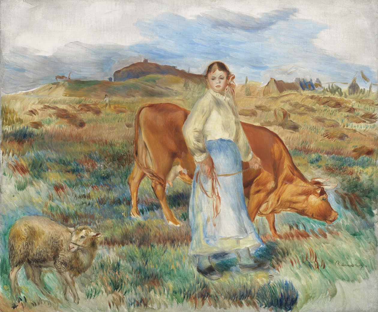Return from the Fields, 1886 av Pierre Auguste Renoir