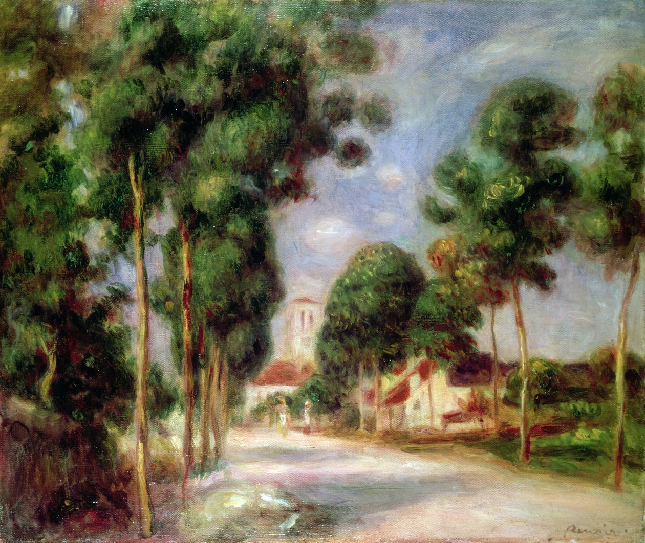 The Road to Essoyes, 1901 av Pierre Auguste Renoir