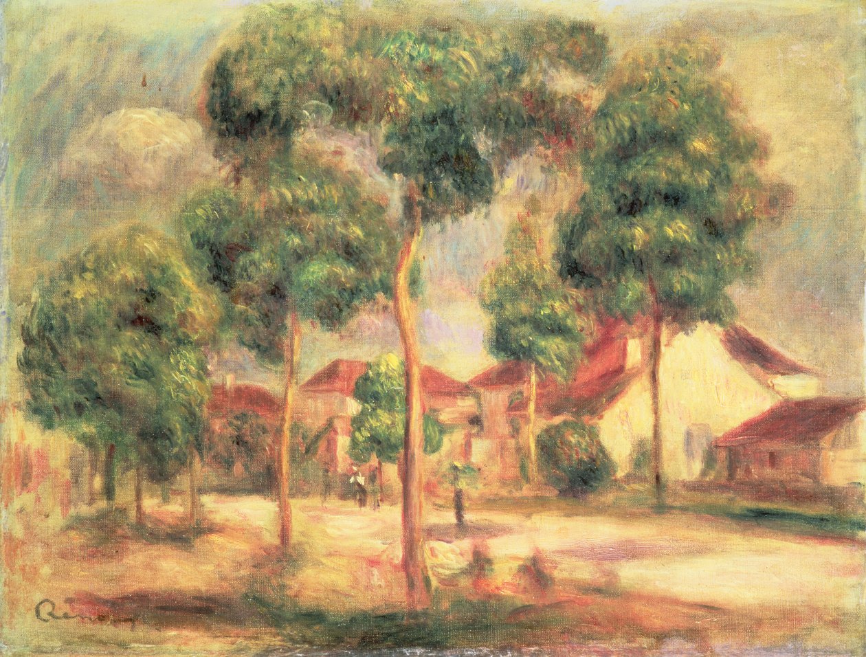 The Sunny Road, ca. 1895 av Pierre Auguste Renoir