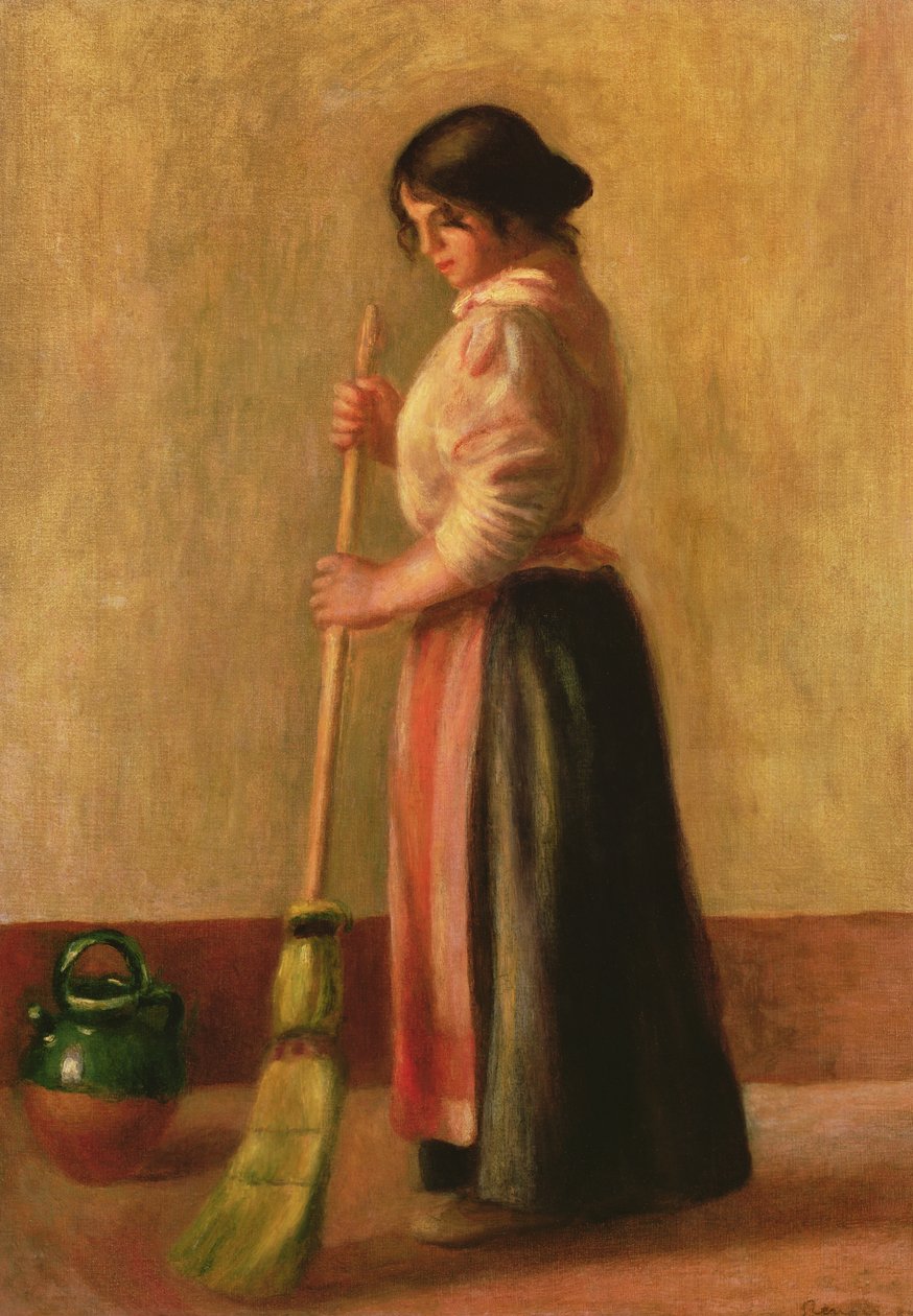The Sweeper, 1889 av Pierre Auguste Renoir