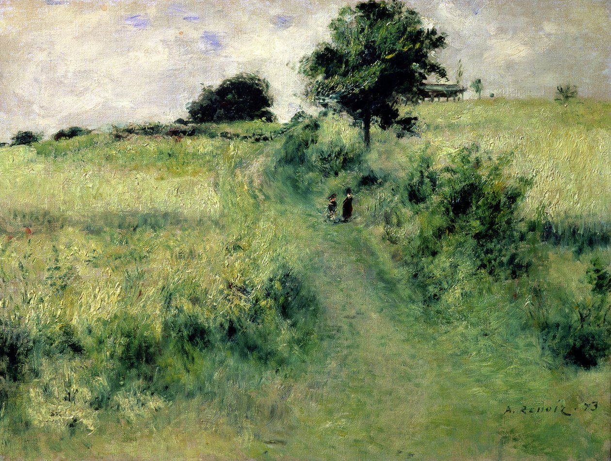 Vanningsplassen, 1873 av Pierre Auguste Renoir
