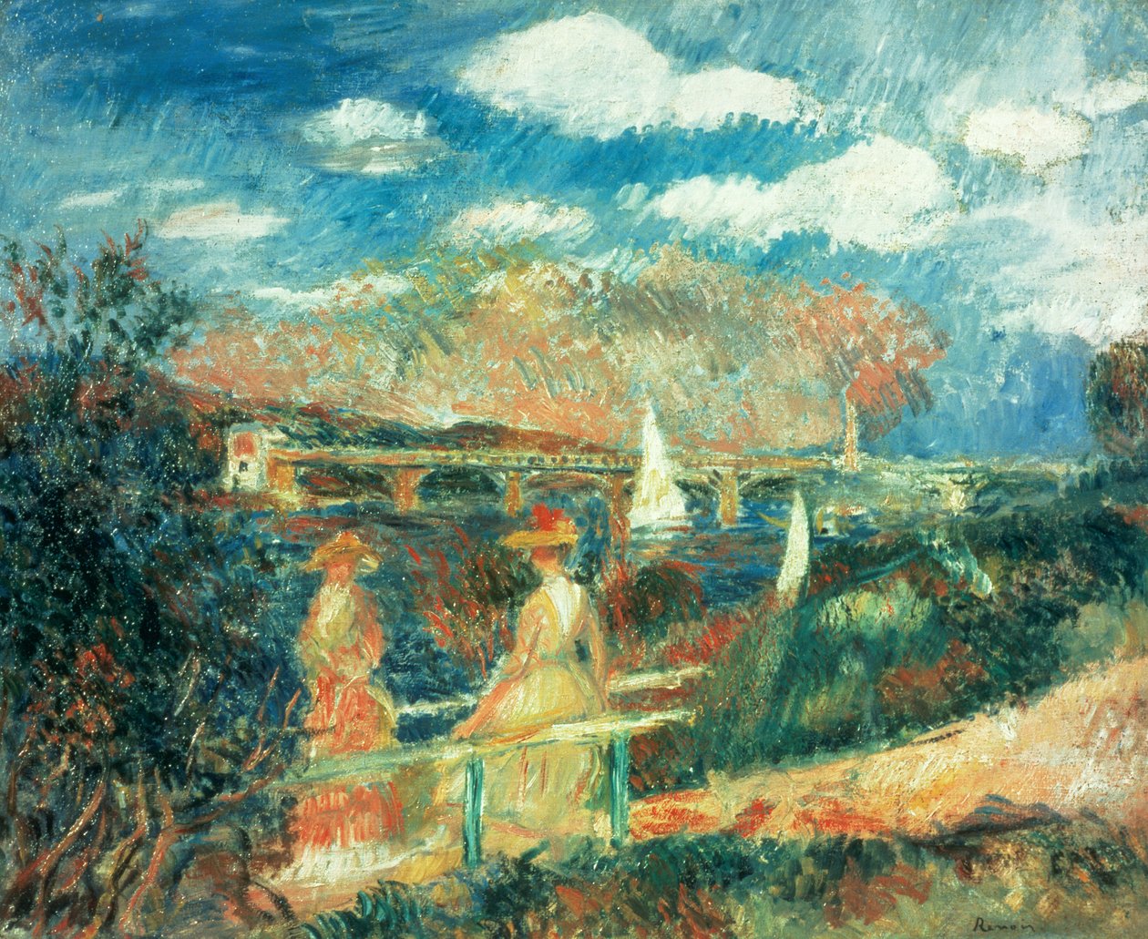 Bredden av Seinen ved Argenteuil, 1880 av Pierre Auguste Renoir