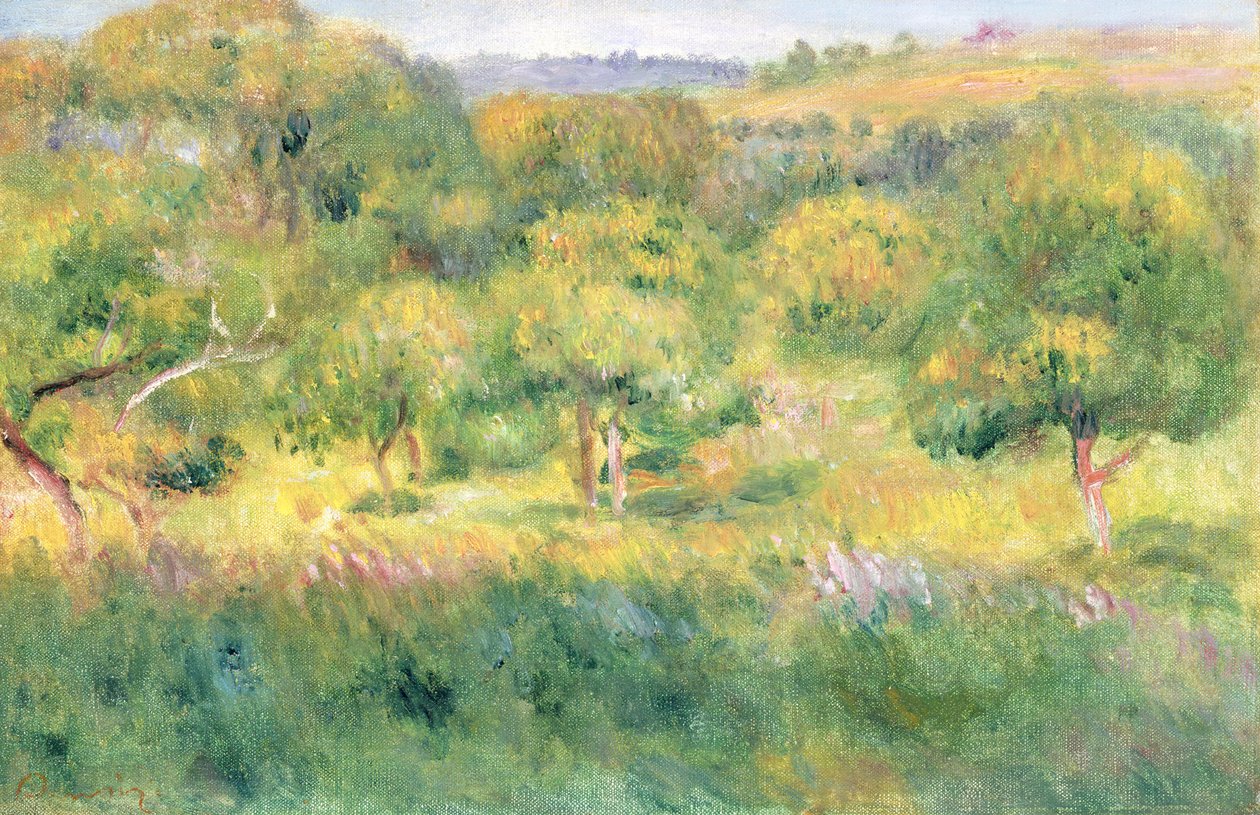 Utkanten av en skog i Bretagne, 1893 av Pierre Auguste Renoir