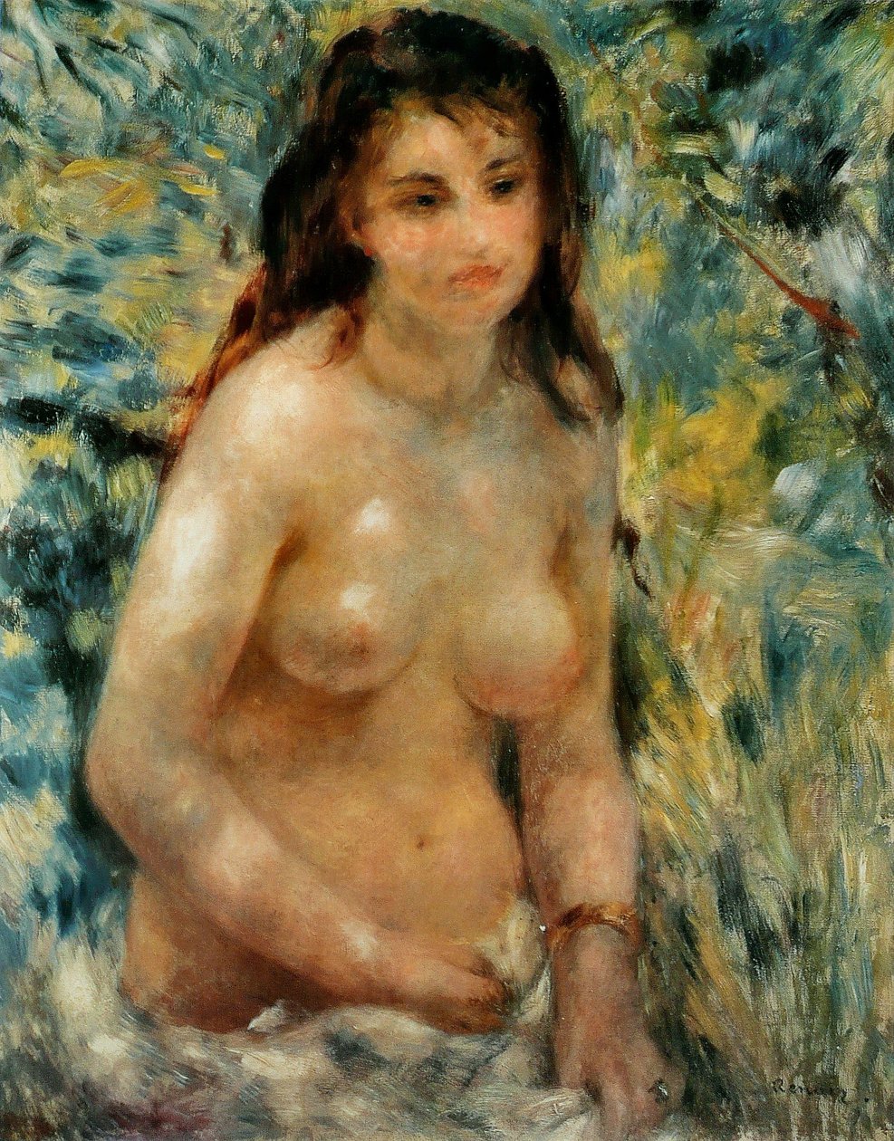 Torso, soleffekt av Pierre Auguste Renoir