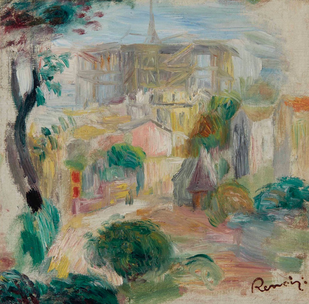 Utsikt over det hellige hjerte av Pierre Auguste Renoir