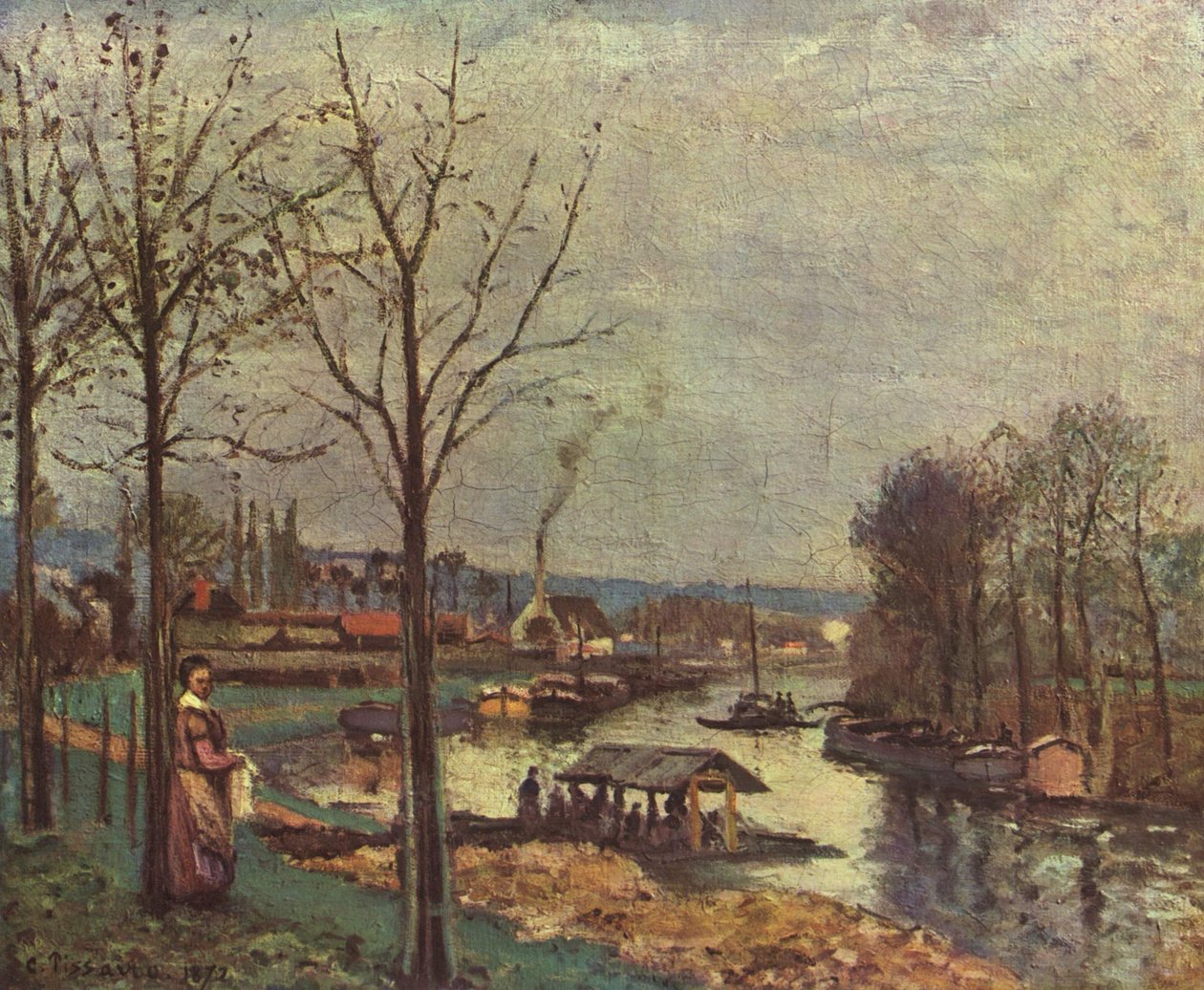 Pontoise vaskeområde av Pierre Auguste Renoir