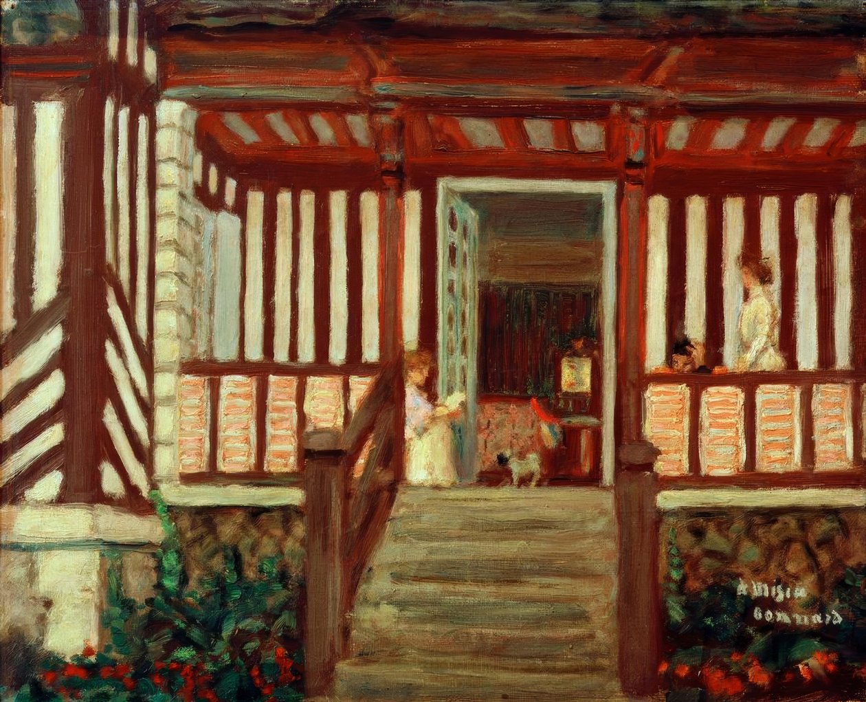 La Maison de Misia (verandaen) av Pierre Bonnard