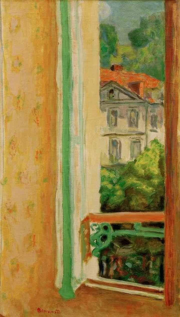 Åpne vindu i Uriage av Pierre Bonnard