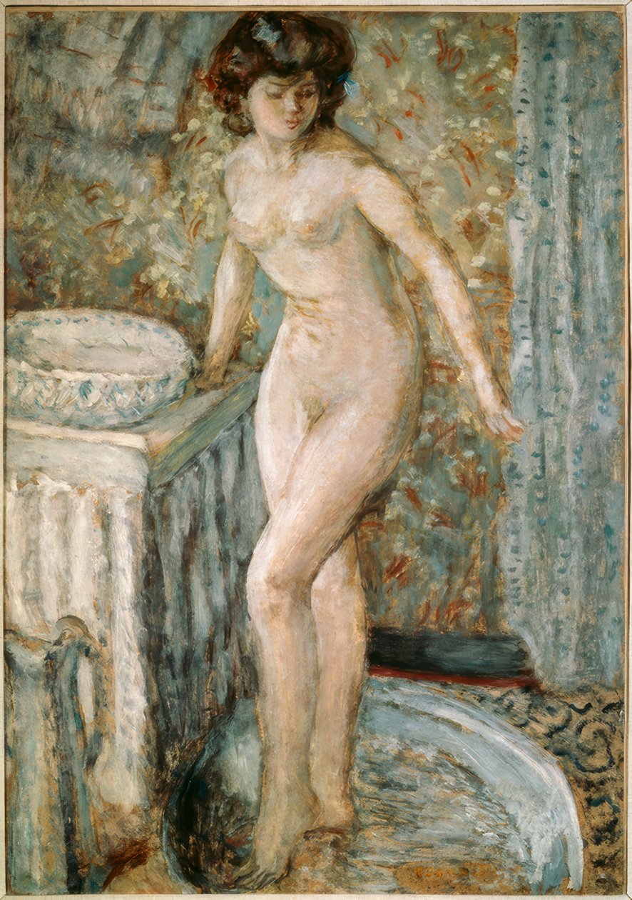 P. Bonnard, naken på toalettet av Pierre Bonnard