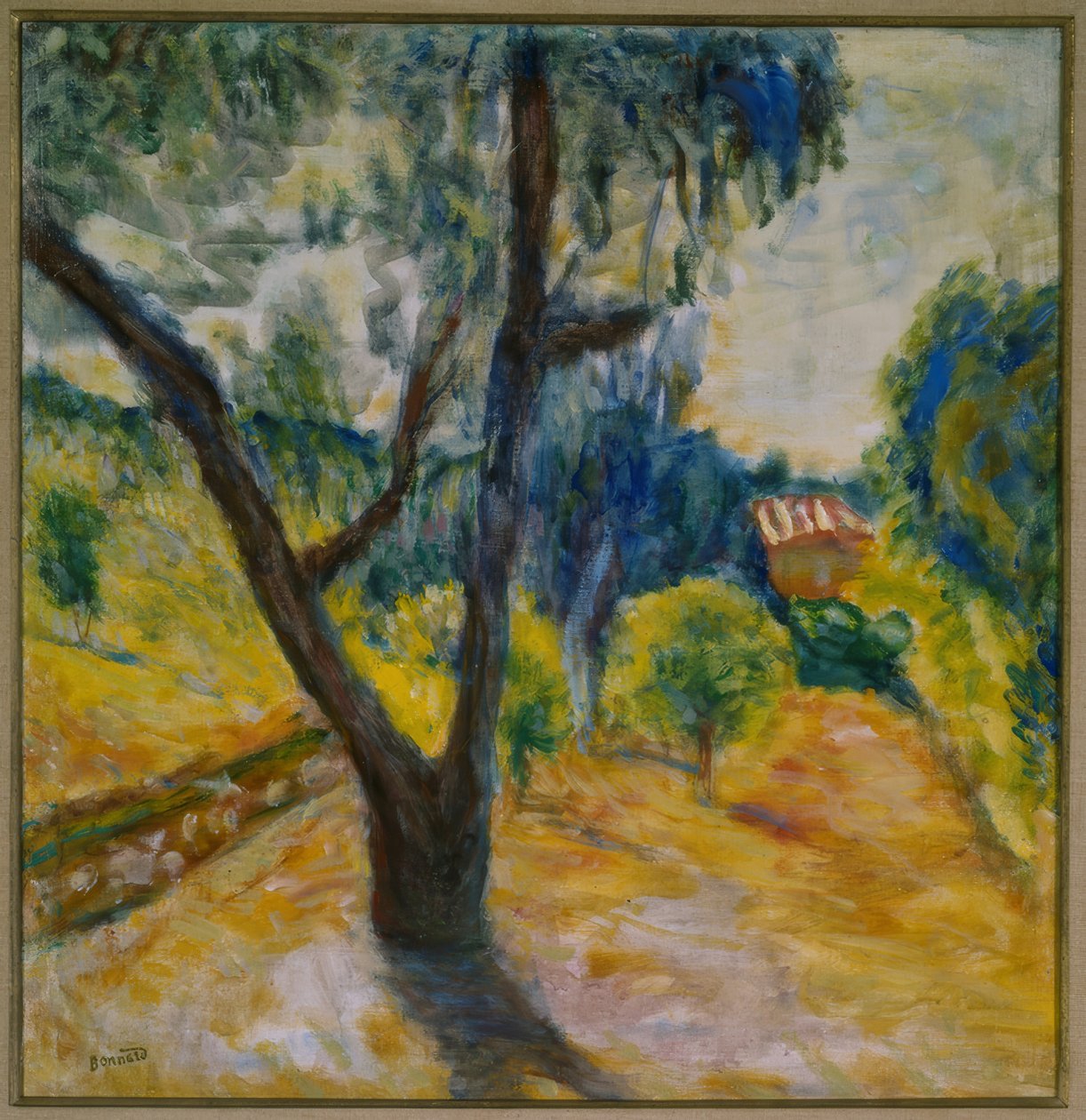 Landskap med oliventre av Pierre Bonnard