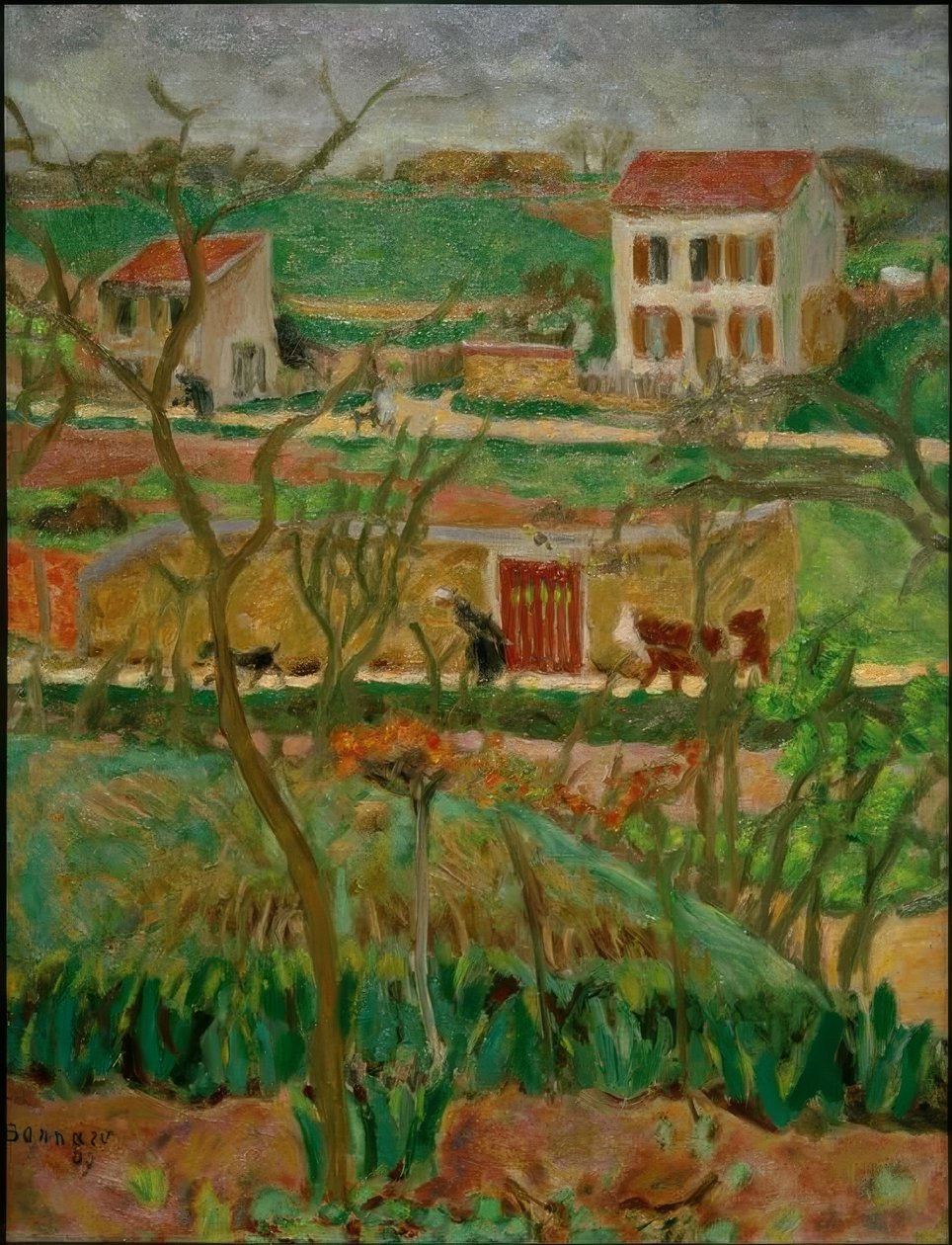Regnlandskap (Vernouillet) av Pierre Bonnard