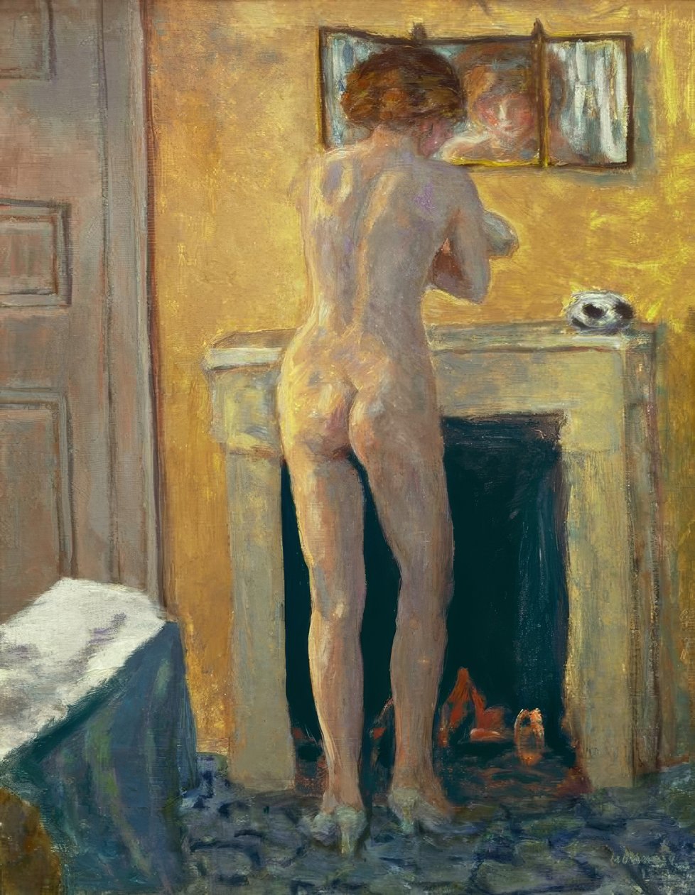 Back act foran peisen av Pierre Bonnard