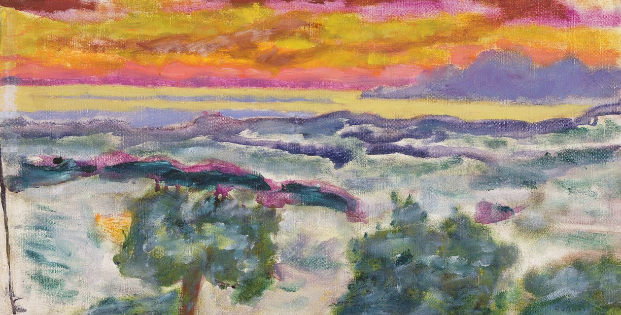 Solnedgang, 1939 av Pierre Bonnard