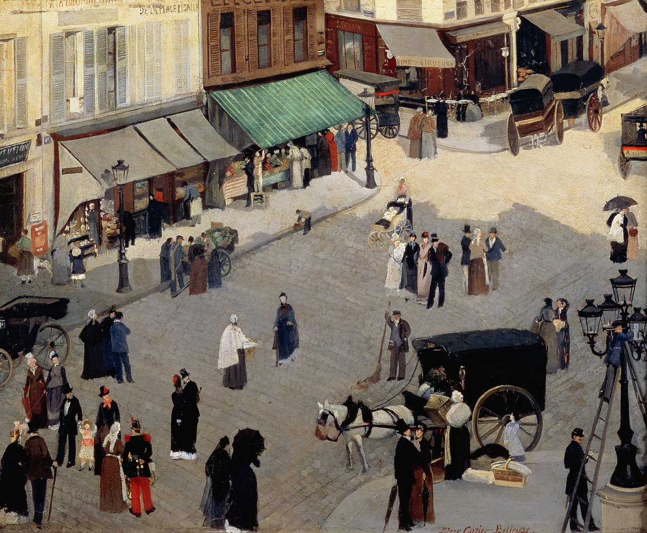 Place Pigalle, Paris, 1880-tallet av Pierre Carriere Belleuse