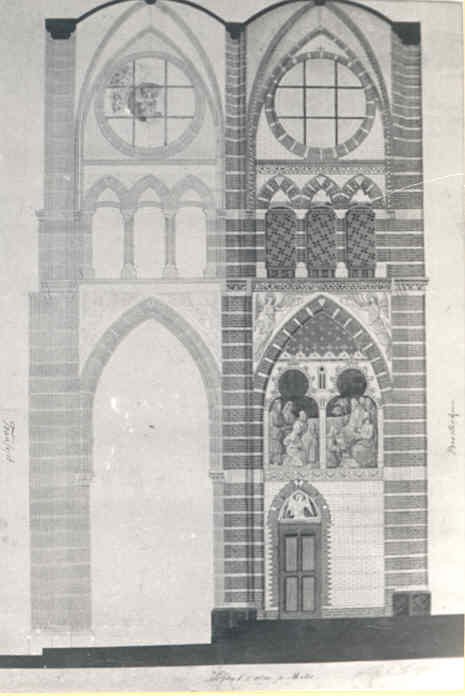 Design for interiøret i Sint-Martinuskerk i Sneek av Pierre Cuypers