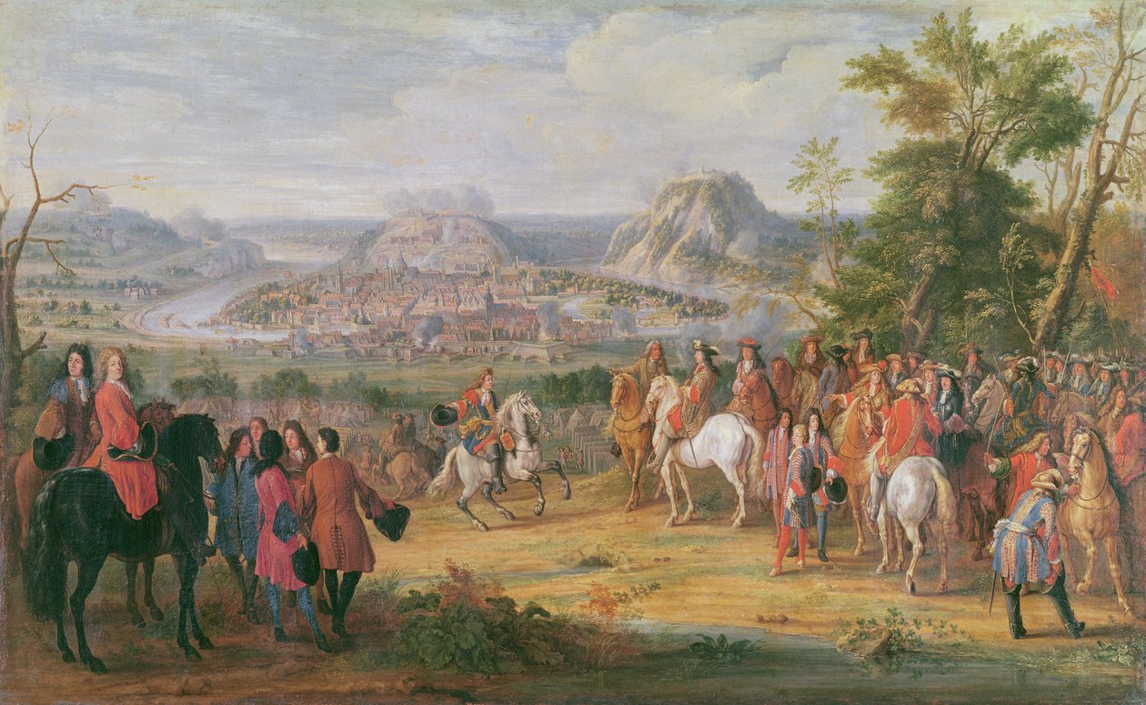 Louis XIV ved beleiringen av Besançon i mai 1674 av Pierre Denis Martin
