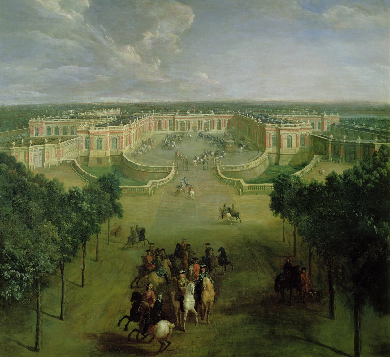Utsikt over Grand Trianon, 1722 av Pierre Denis Martin