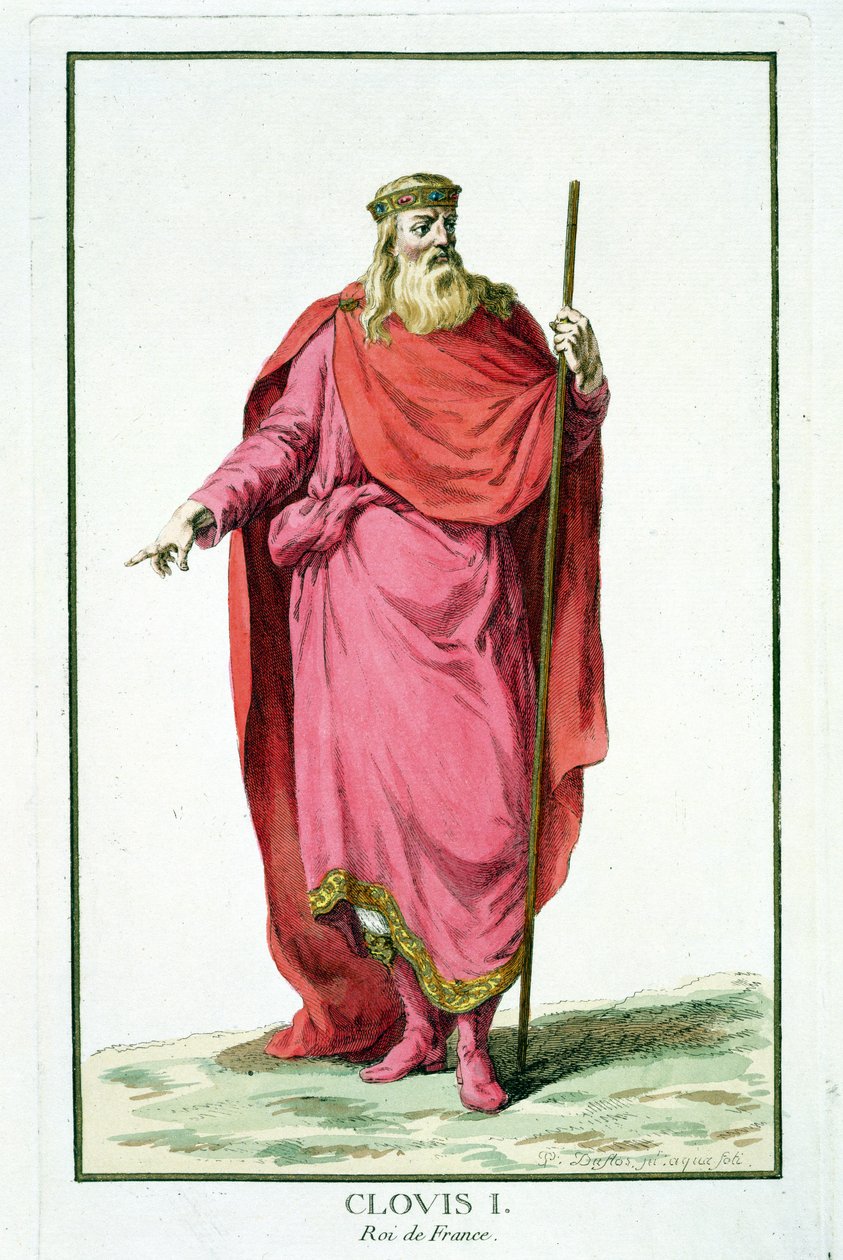 Clovis I (481-511) King of the Salian Franks fra 