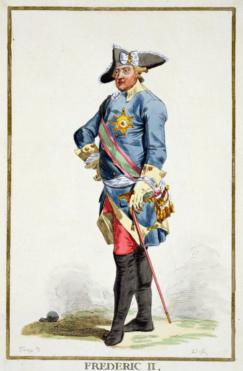 Frederick II den store (1712-86) Konge av Preussen (1740-86) fra 
