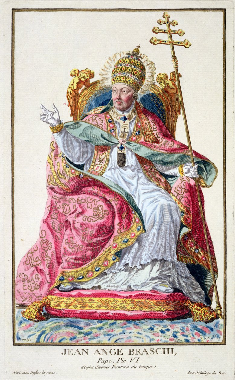 Pave Pius VI (1717-99) fra 