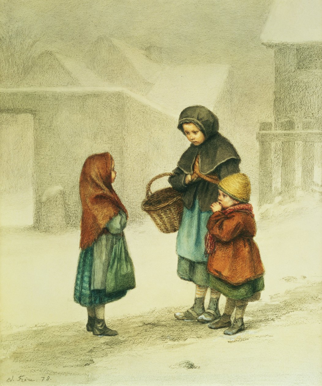Samtale i snøen av Pierre Edouard Frere