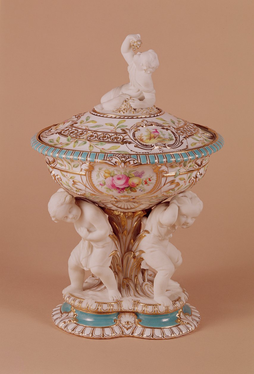 Minton vase, ca. 1854 (porselen) av Pierre Emile Jeannest