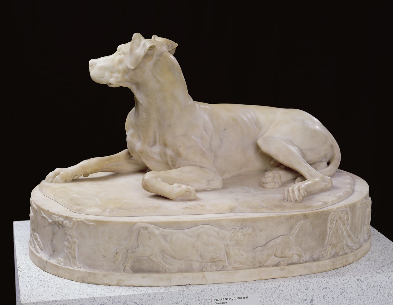 En hund, 1827 (marmor) (se også 223452) av Pierre Francois Gregoire Giraud