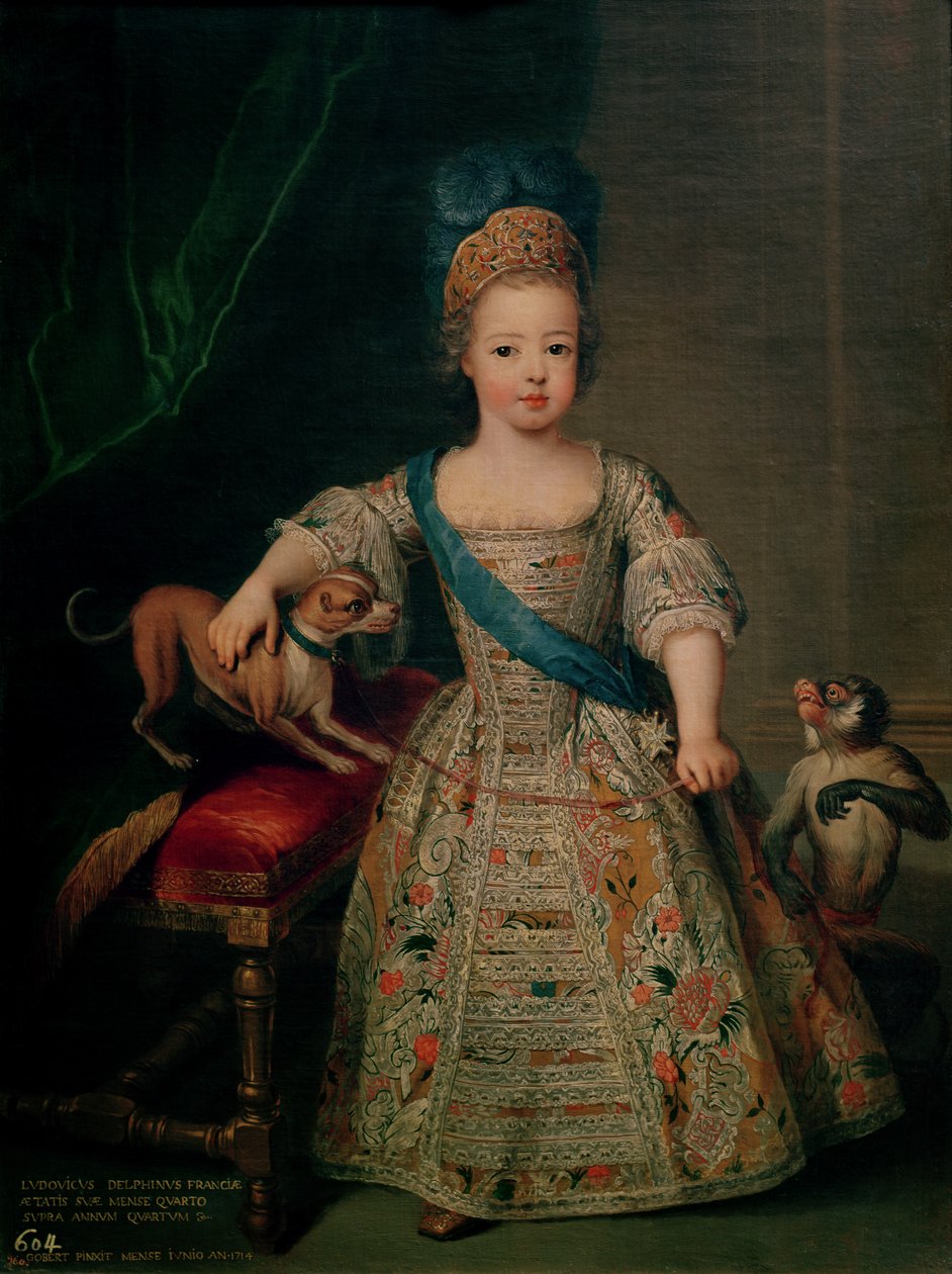 Louis XV (1710-74) som barn, 1714 av Pierre Gobert